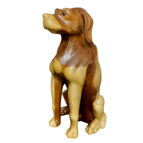 CARVING-Retriever 木雕犬 (可客製任何動物/寵物)